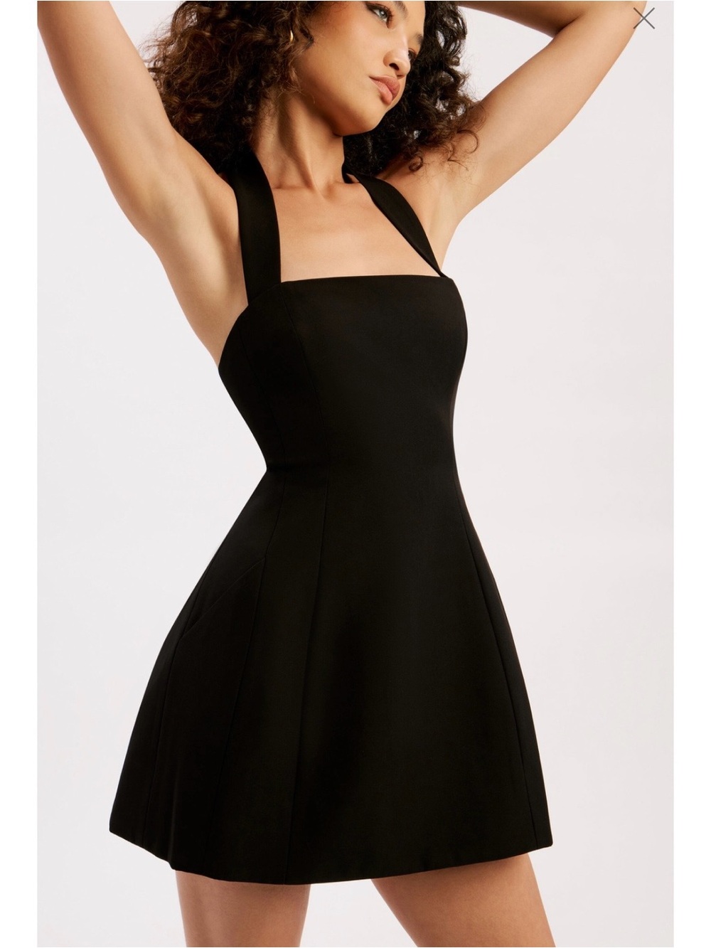 NWT Bardot Nevelle Hourglass Halter Dress In Black
